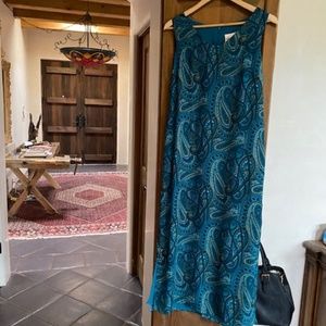 Blue Paisley Dress